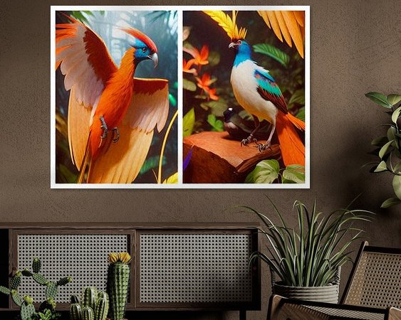 Example of the artwork in a room