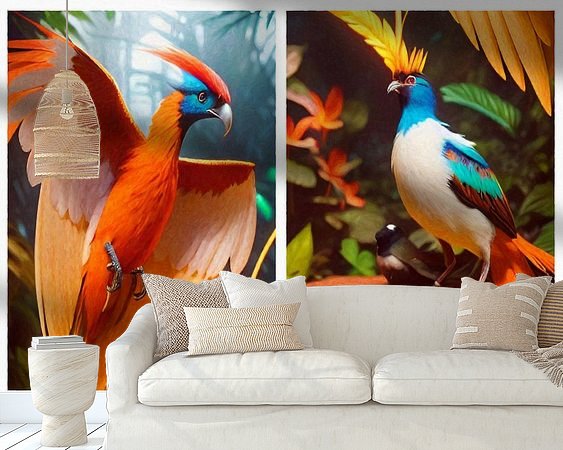 Example of the artwork in a room