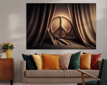 Slaapkamer Behang Peace van Surreal Media