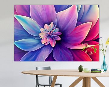 Pastelkleurige bloemenachtergrond, kunstillustratie van Animaflora PicsStock