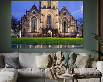 De Laurenskerk op een Blauwe Maandag van Frans Blok