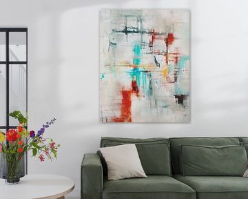 Abstracte figuurstudie van Jan Keteleer (JanKé): Een reis voorbij het canvas
