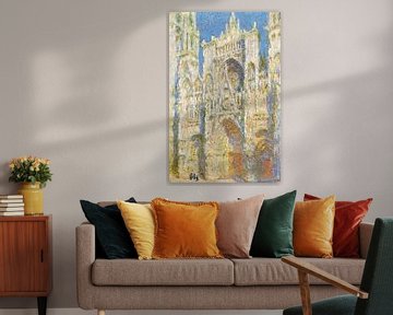 de kathedraal van Rouen, West Façade, Zonlicht, Claude Monet