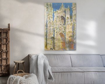 de kathedraal van Rouen, West Façade, Zonlicht, Claude Monet
