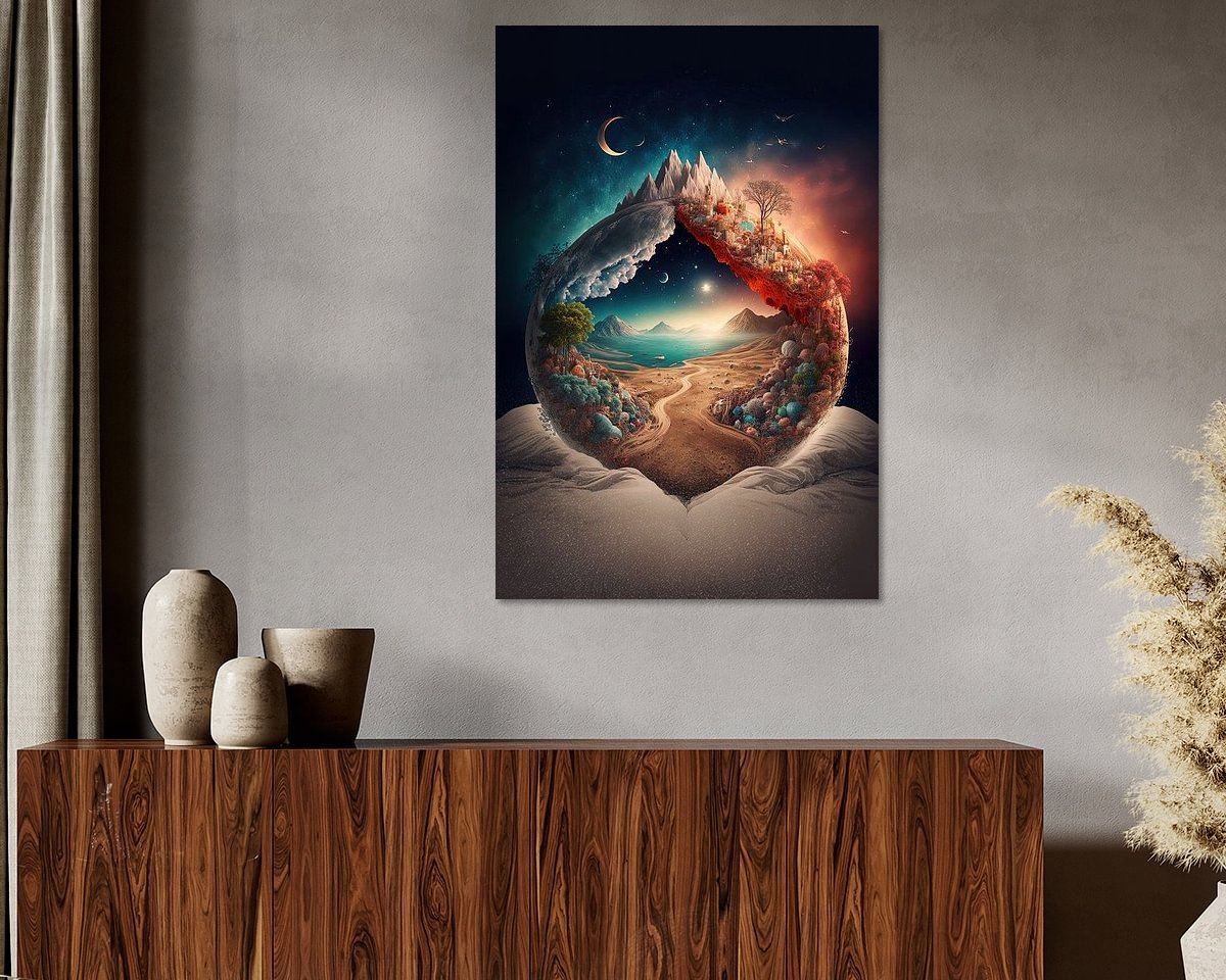 Example of the artwork in a room