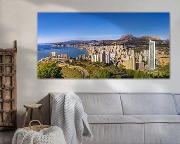 The skyline of Benidorm in Spain by Adelheid Smitt