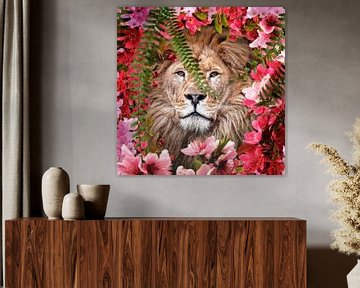 Floral lion
