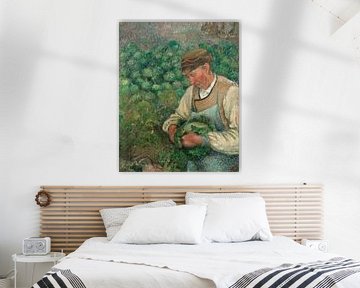 der Gärtner - Alte Bauer mit Kohl, Camille Pissarro