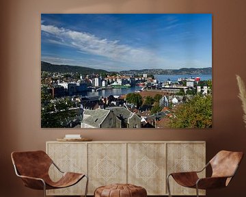 Bergen und Hafen von Anja B. Schäfer