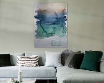Abstract Aquarel I van Lianne Landsman