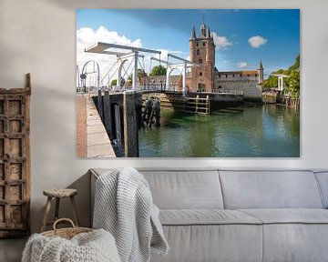 Old port of Zierikzee in Zeeland during summer by Sjoerd van der Wal Photography