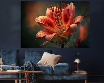 Tropical Beauty: Amaryllis Artwork by Surreal Media