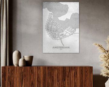Stadtplan von Amsterdam 1696 von STADSKAART