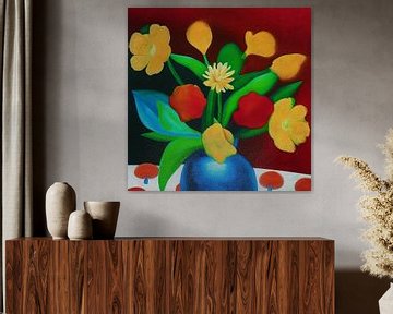 Still life of flowers 3 by Jan Keteleer