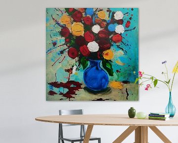 Still life of flowers 13 by Jan Keteleer