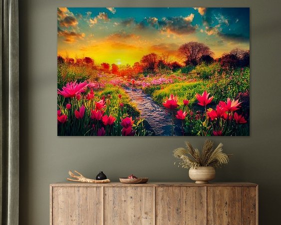 Example of the artwork in a room