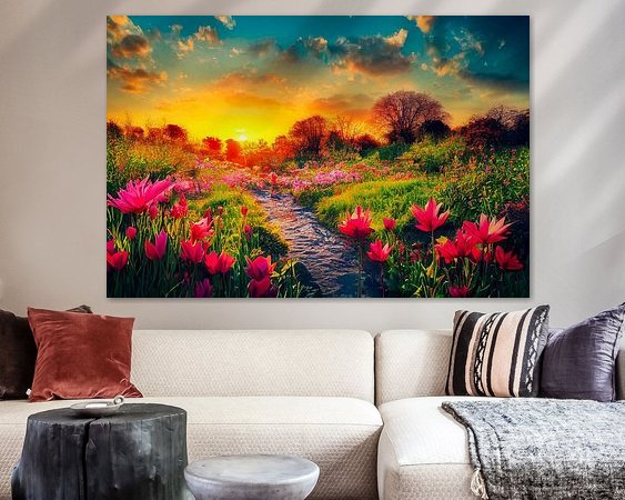 Example of the artwork in a room