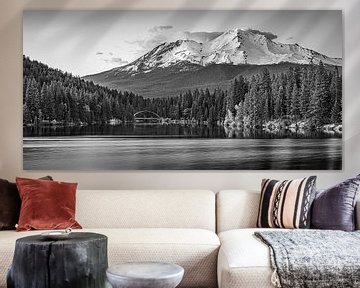 Mount Shasta in Zwart-Wit