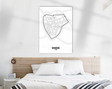 City map Sneek 1588 by STADSKAART