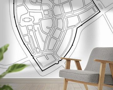 Stadskaart Sneek 1588