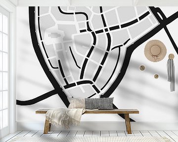 Stadskaart Sneek 1588