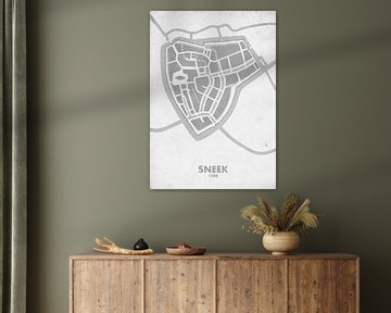 City map Sneek 1588