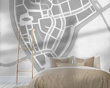 Stadskaart Sneek 1588