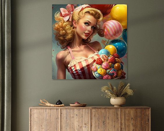 Example of the artwork in a room