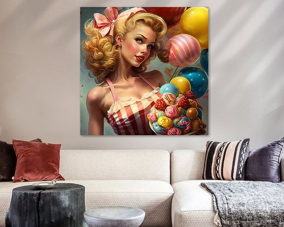 Example of the artwork in a room
