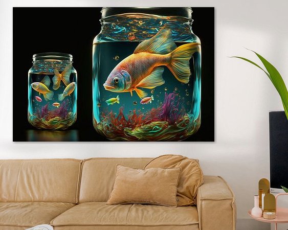 Example of the artwork in a room