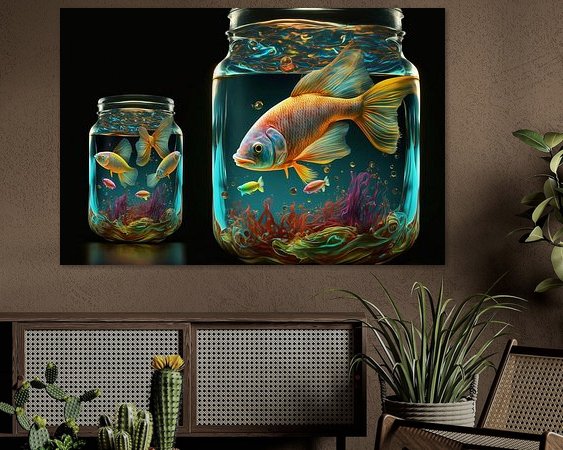 Example of the artwork in a room