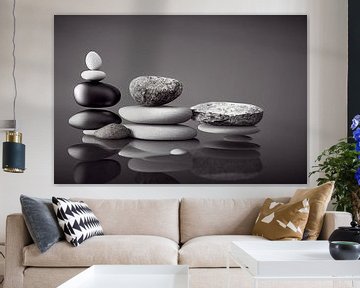Illustration de fond de pierres zen sur Animaflora PicsStock