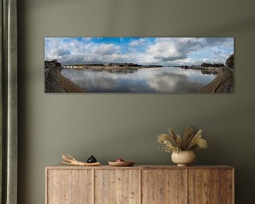 Panorama over the Rhone in Arles by Werner Lerooy