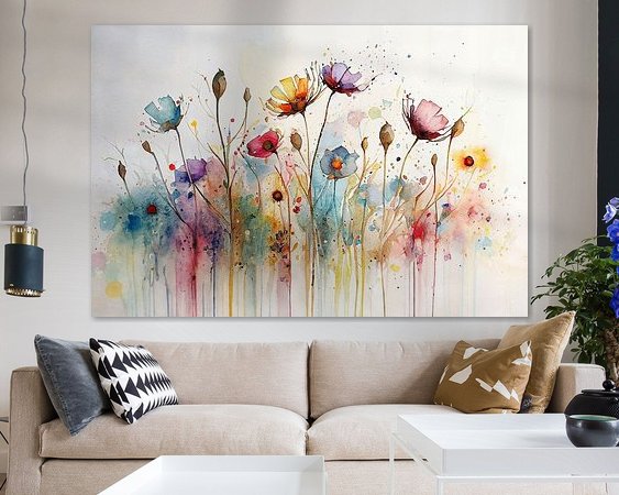 Example of the artwork in a room