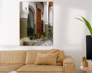 Interieur van een typisch Marokkaanse riad van Marika Huisman fotografie