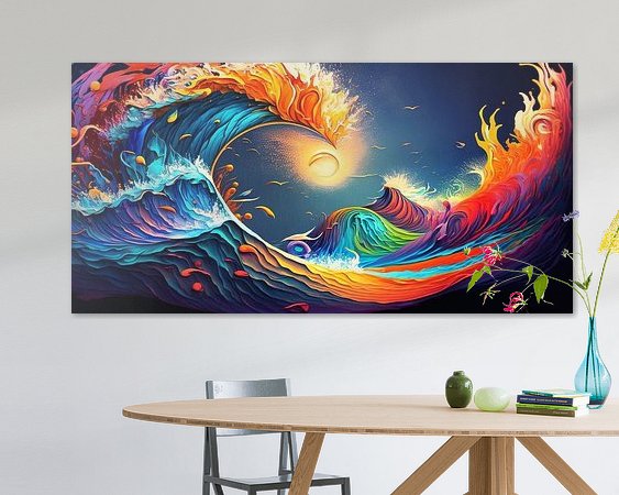 Example of the artwork in a room