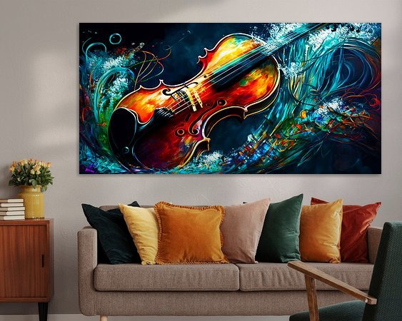 Example of the artwork in a room