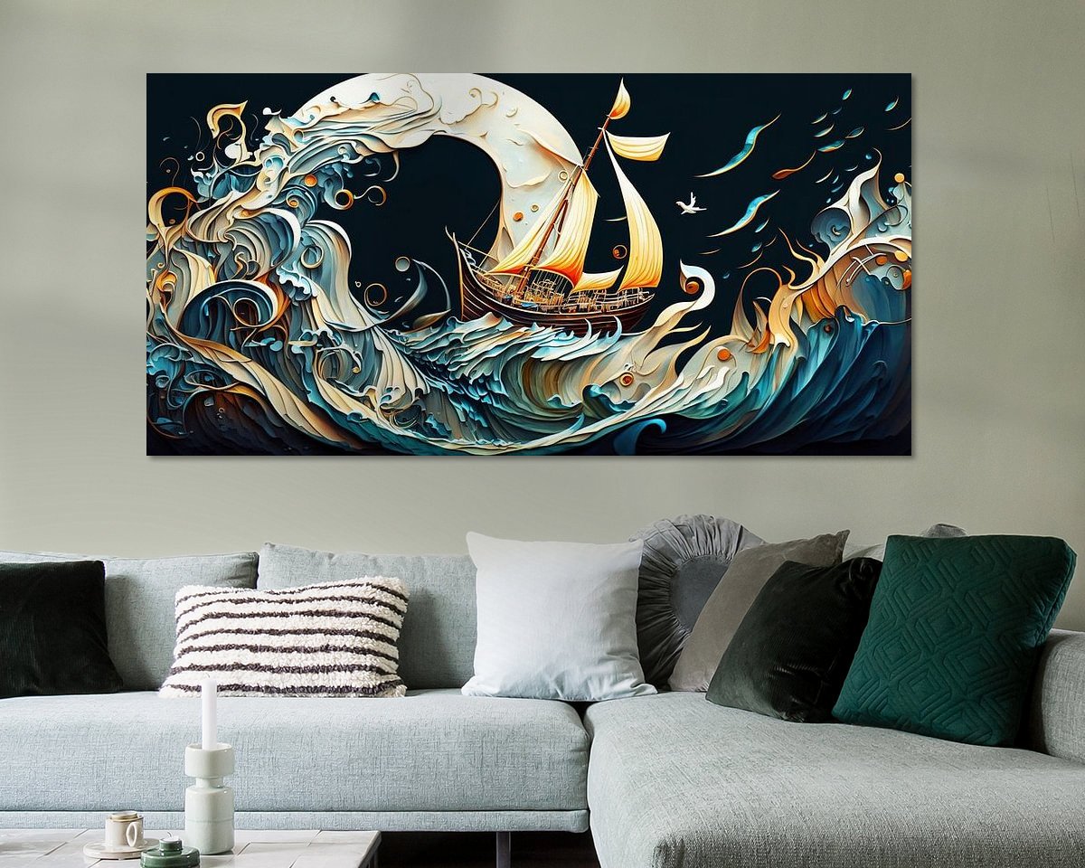 Example of the artwork in a room