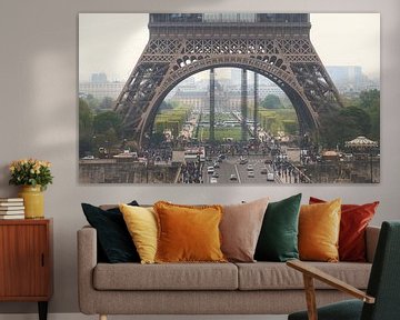 Eiffel Tower close-up underside by Dennis van de Water