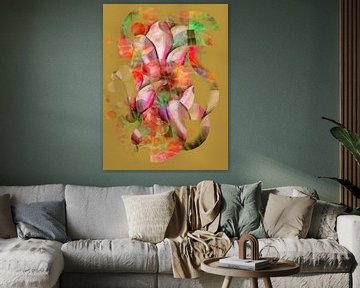 Abstract magnolia Wild wonder van Greta Lipman