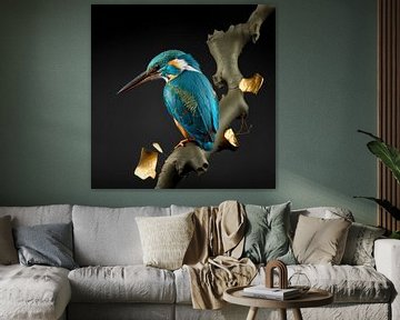 Kingfisher Digital Art Phantasy by Preet Lambon