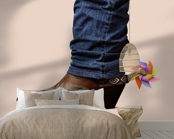 Example of the artwork in a room