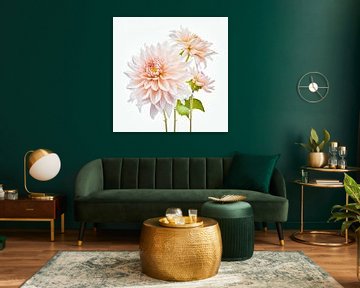 Dahlias d'été sur Vlindertuin Art