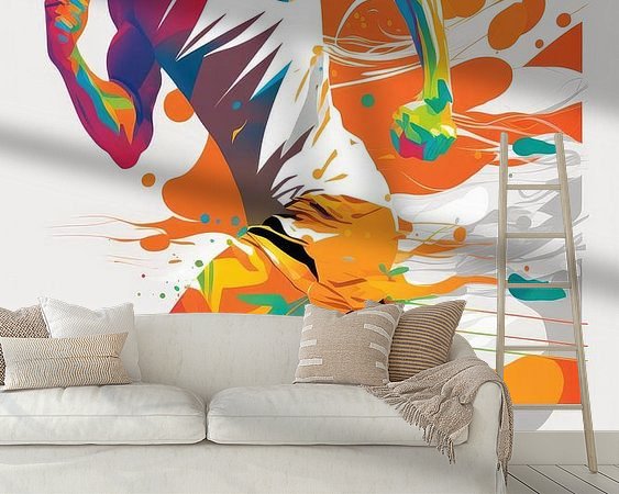 Example of the artwork in a room