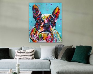 Bulldog sur Happy Paintings