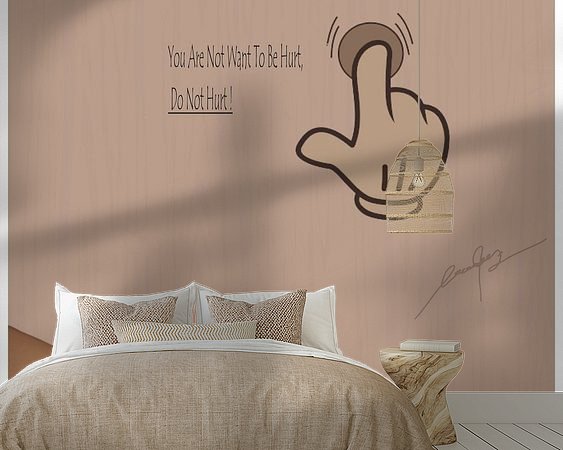 Example of the artwork in a room