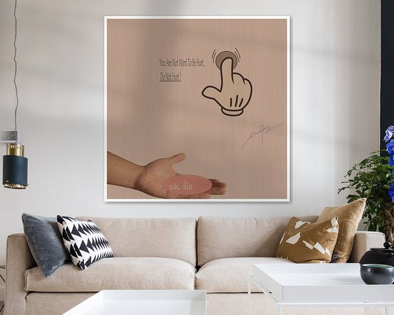 Example of the artwork in a room