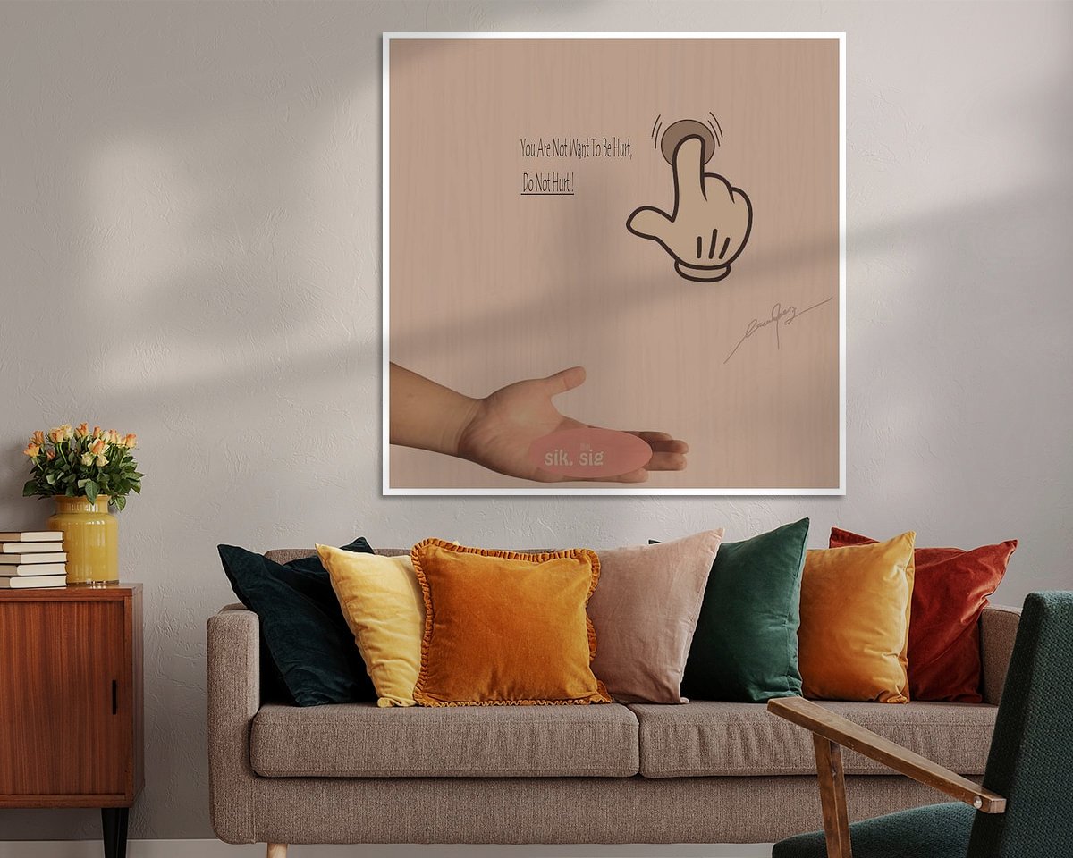 Example of the artwork in a room