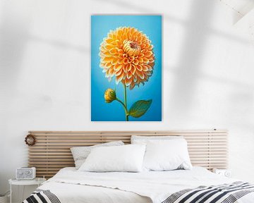 Dahlia bloem van Vlindertuin Art