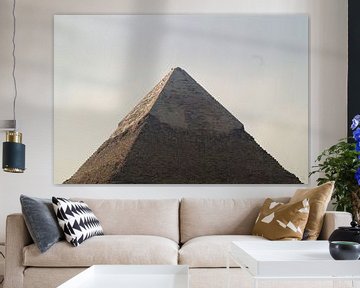 Spitze der Pyramide: Gizeh Kairo Ägypten von Maurits Bredius